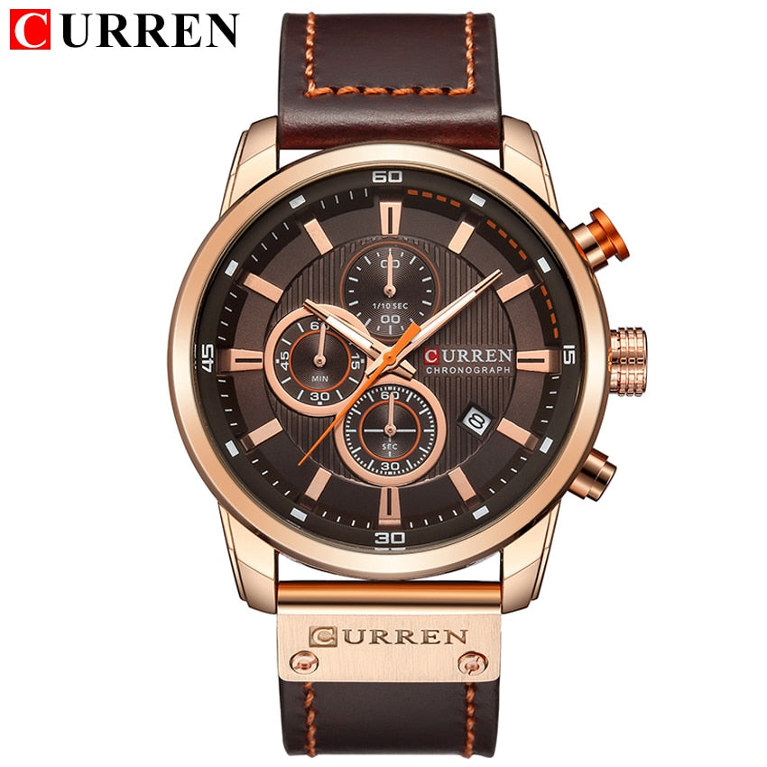 CURREN Fashion Date Quartz Men Watchs Top Brand Luxury Male Clock Chronograph Sport Mens Wrist Watch Hodinky Relogio Masculino