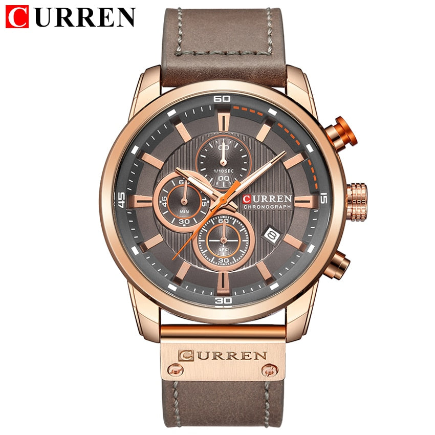 CURREN Fashion Date Quartz Men Watchs Top Brand Luxury Male Clock Chronograph Sport Mens Wrist Watch Hodinky Relogio Masculino