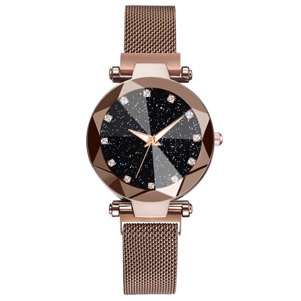 Feminino Relógio Magnético Céu Estrelado Relógios Femininos de Luxo Moda Diamante Feminino Quartzo Relógios de Pulso Relogio Feminino Zegarek Damski