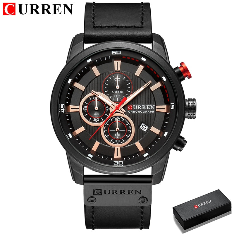 CURREN Fashion Date Quartz Men Watchs Top Brand Luxury Male Clock Chronograph Sport Mens Wrist Watch Hodinky Relogio Masculino