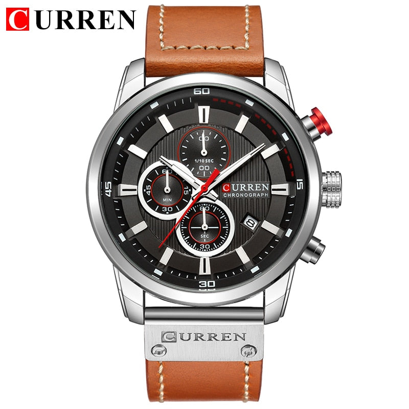 CURREN Fashion Date Quartz Men Watchs Top Brand Luxury Male Clock Chronograph Sport Mens Wrist Watch Hodinky Relogio Masculino