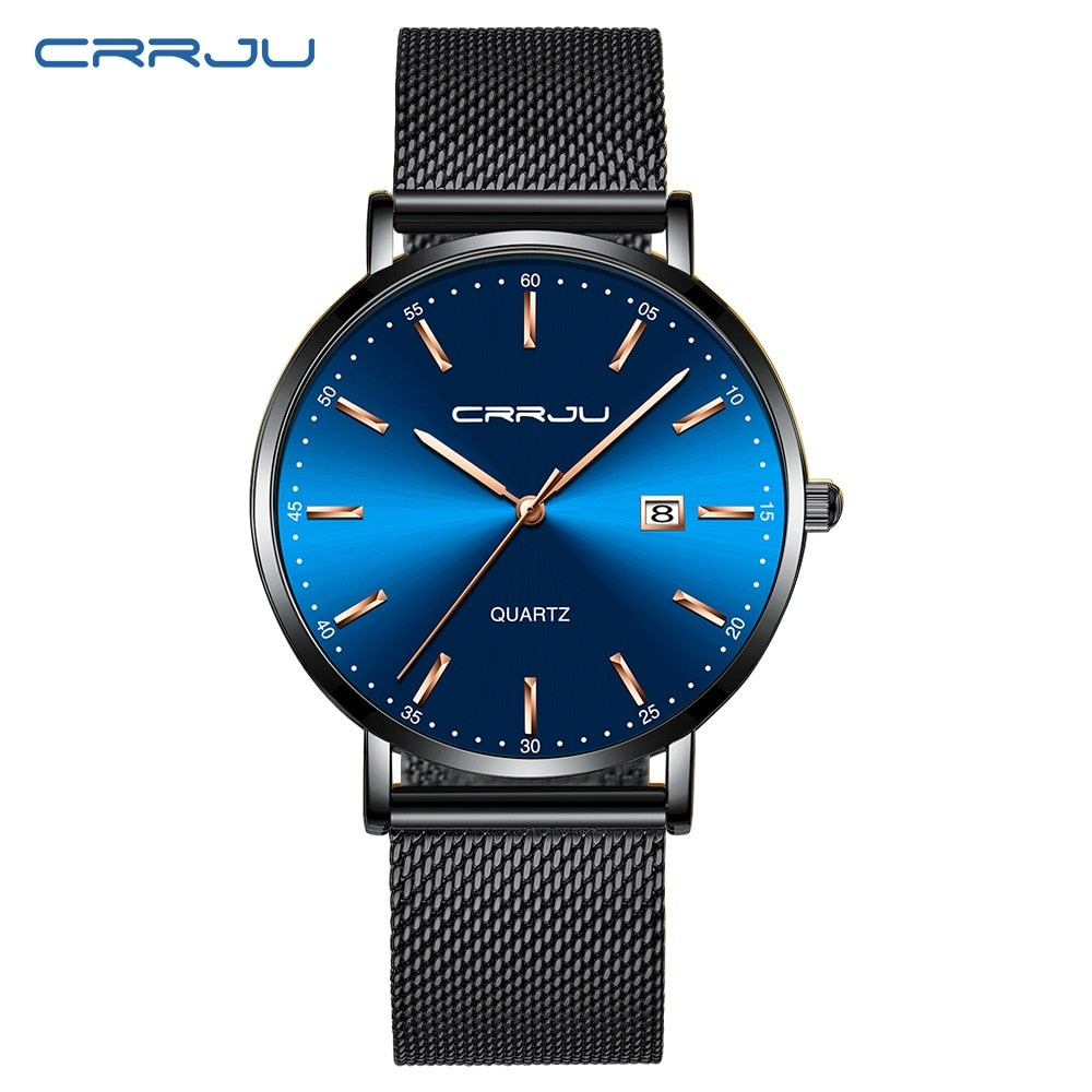 CRRJU Luxo Moda Mulher Pulseira Relógio Feminino Casual À Prova D' Água Quartzo Senhoras Vestido Relógios Presente amante Relógio feminino