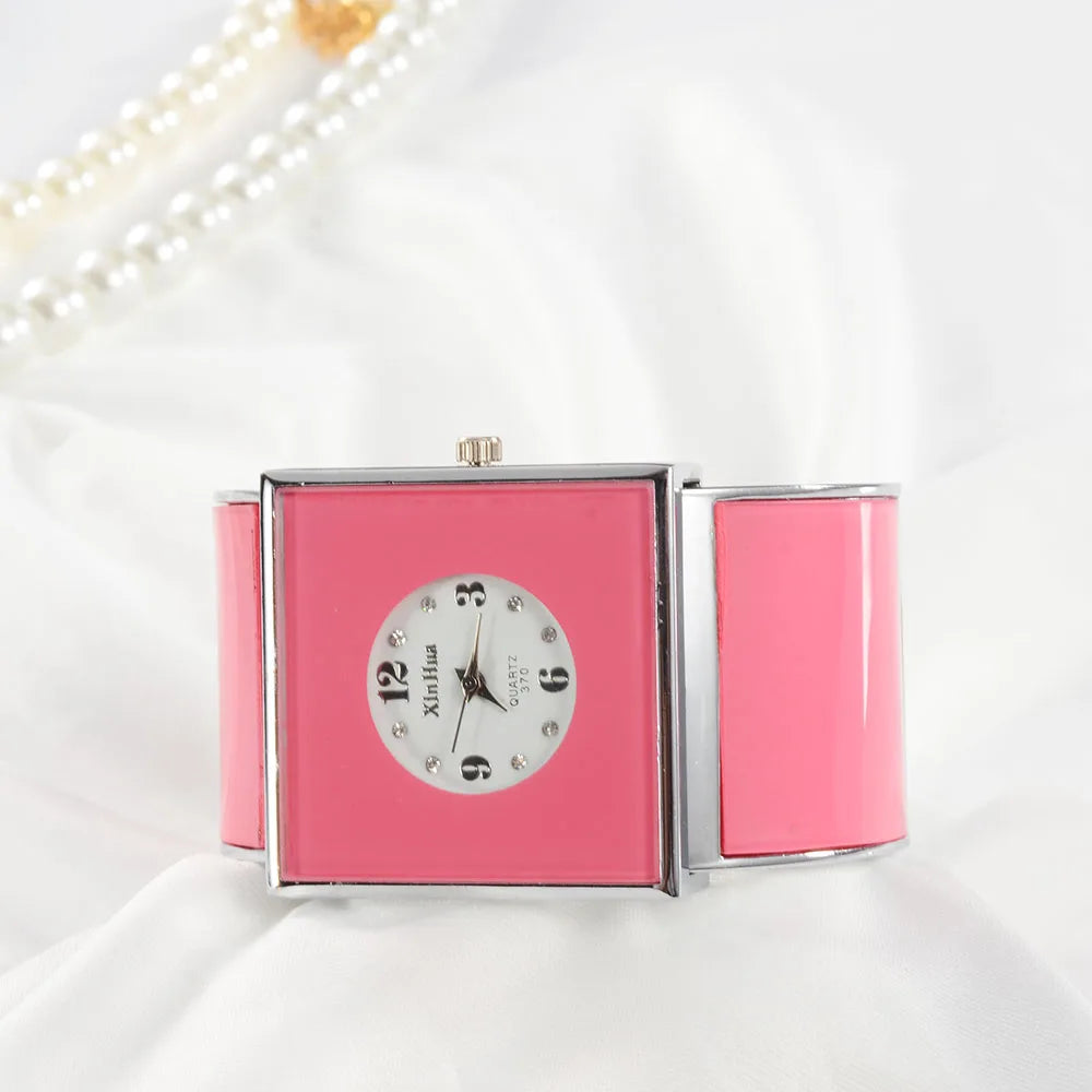 Relógios Grandes Femininos com Pulseira de Aço Inoxidável, Relógios de Luxo com Cristal para Mulheres, Relógio Feminino, reloj mujer, relogio feminino