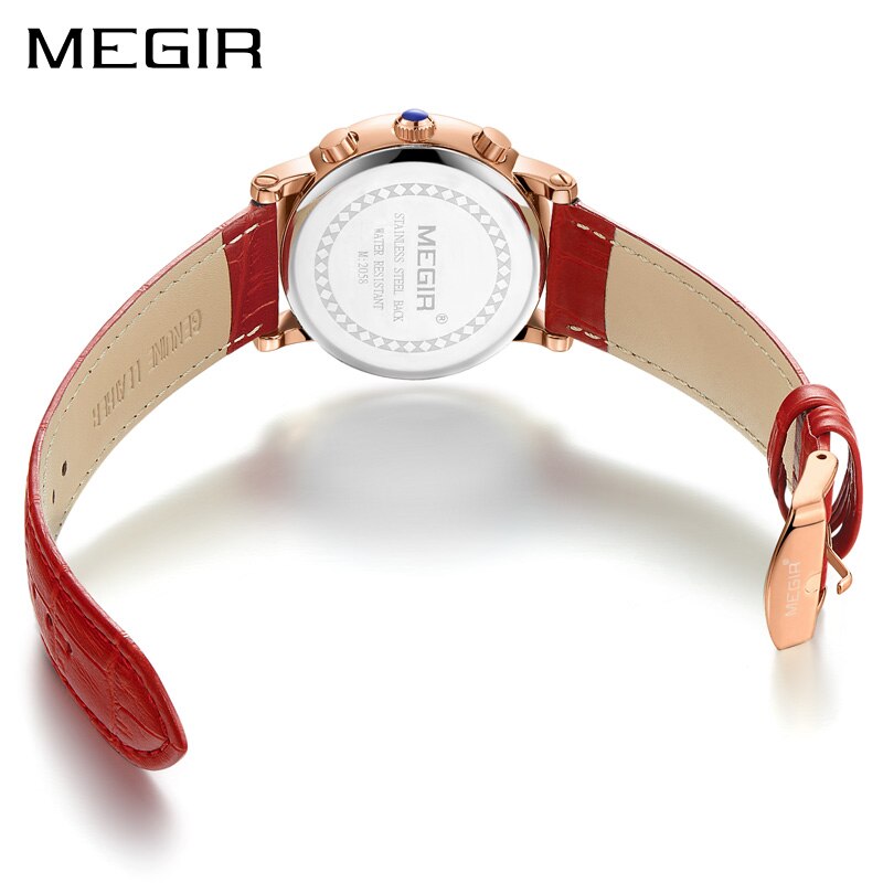 MEGIR Moda Feminina Pulseira Relógios Relógio de Quartzo Feminino de Marca de Topo Relógio para Amantes Relogio Feminino Esporte Relógios de Pulso