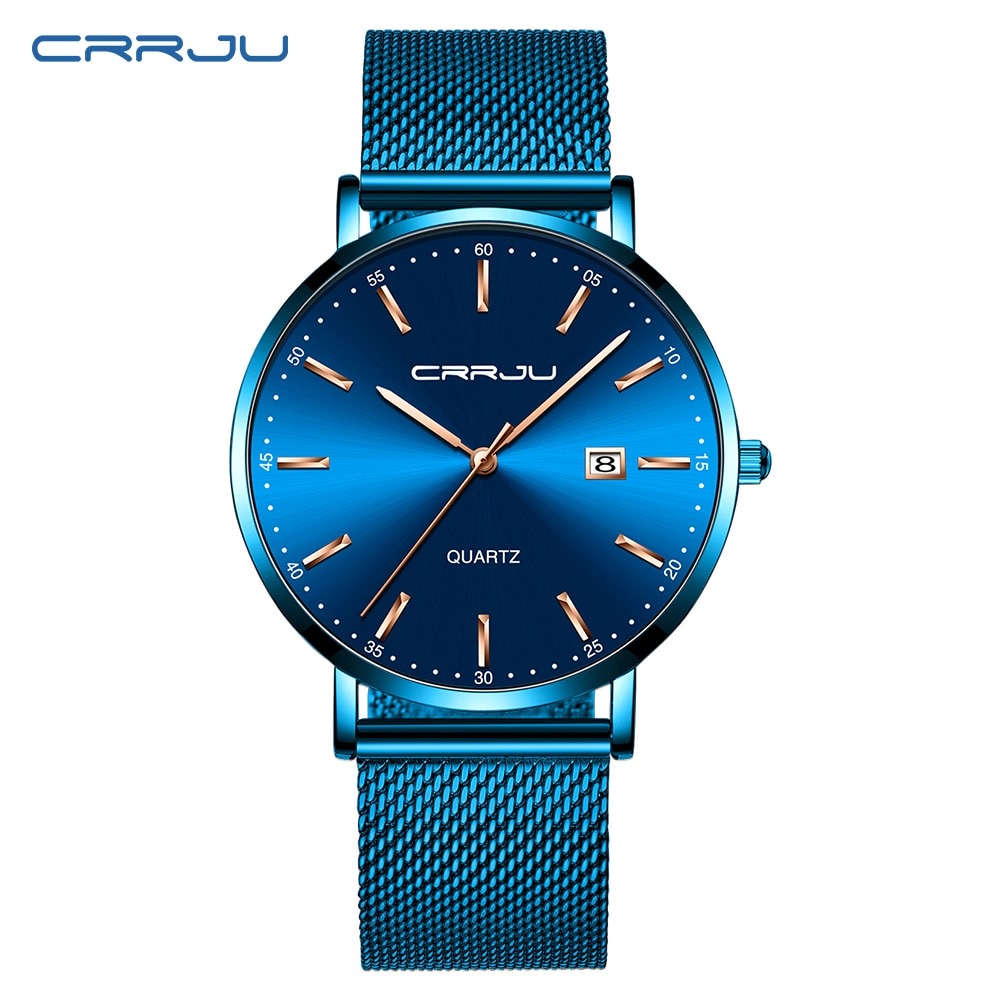 CRRJU Luxo Moda Mulher Pulseira Relógio Feminino Casual À Prova D' Água Quartzo Senhoras Vestido Relógios Presente amante Relógio feminino