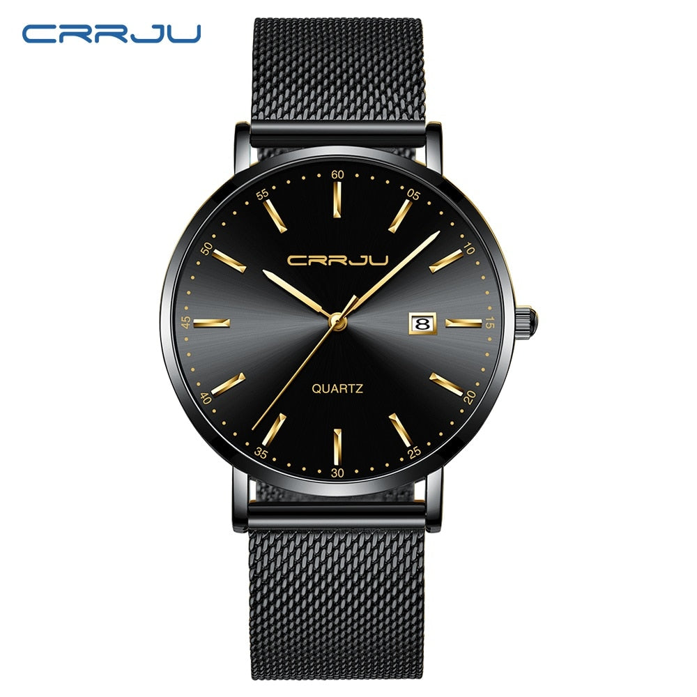 CRRJU Luxo Moda Mulher Pulseira Relógio Feminino Casual À Prova D' Água Quartzo Senhoras Vestido Relógios Presente amante Relógio feminino