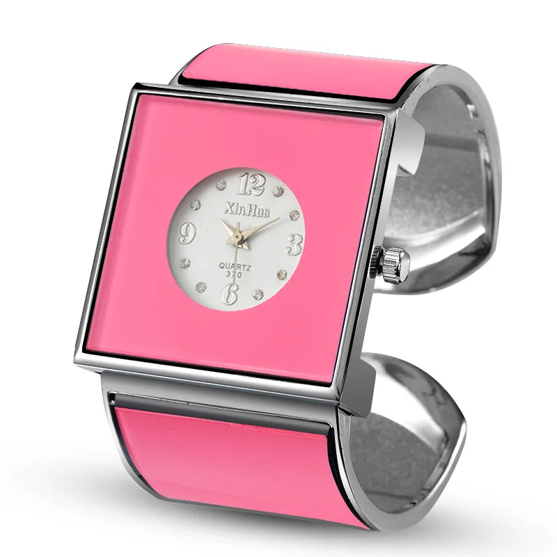 Relógios Grandes Femininos com Pulseira de Aço Inoxidável, Relógios de Luxo com Cristal para Mulheres, Relógio Feminino, reloj mujer, relogio feminino