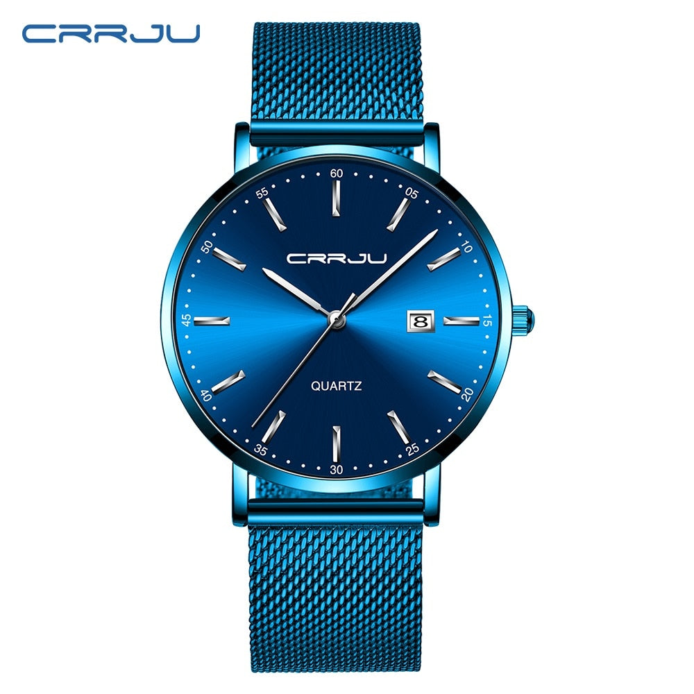 CRRJU Luxo Moda Mulher Pulseira Relógio Feminino Casual À Prova D' Água Quartzo Senhoras Vestido Relógios Presente amante Relógio feminino