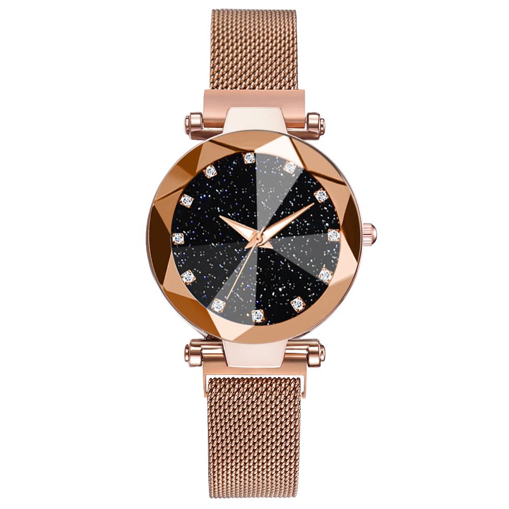 Feminino Relógio Magnético Céu Estrelado Relógios Femininos de Luxo Moda Diamante Feminino Quartzo Relógios de Pulso Relogio Feminino Zegarek Damski