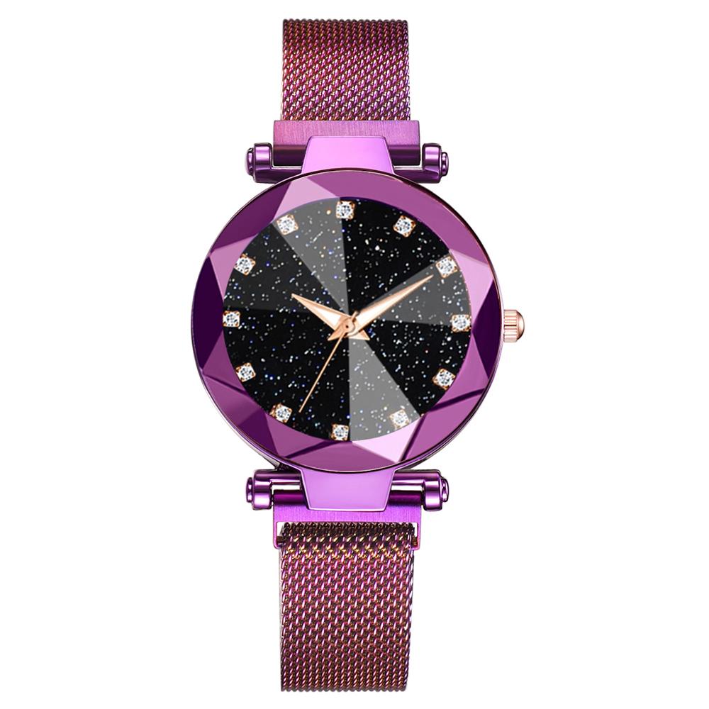 Feminino Relógio Magnético Céu Estrelado Relógios Femininos de Luxo Moda Diamante Feminino Quartzo Relógios de Pulso Relogio Feminino Zegarek Damski