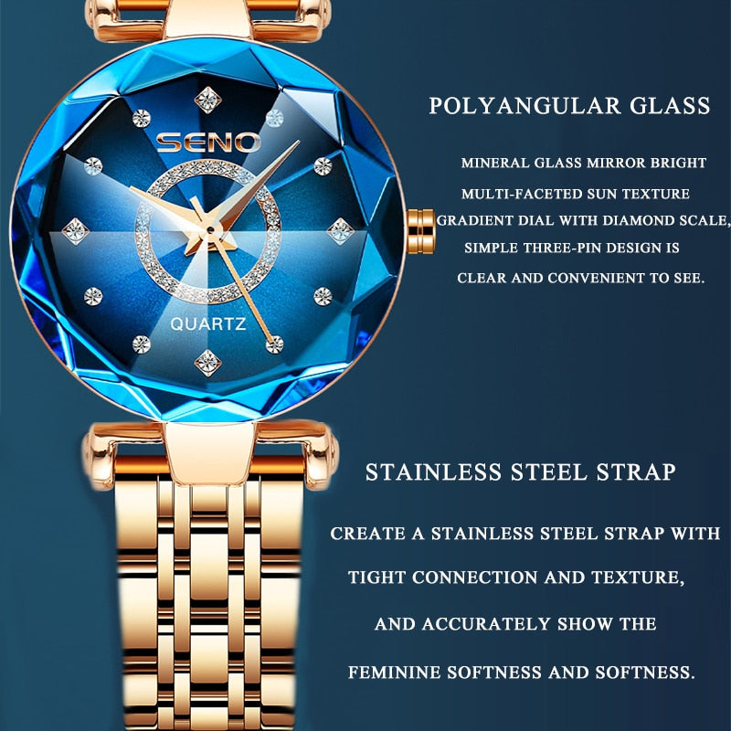 2023 Moda Relógios Para Mulheres Senhoras Marca de Luxo Quartz Relogio Feminino Feminino Montre Reloj Mujer Zegarek Damski