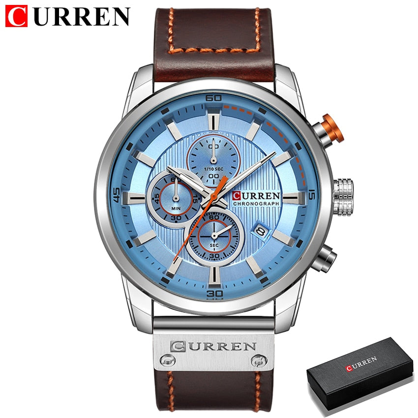 CURREN Fashion Date Quartz Men Watchs Top Brand Luxury Male Clock Chronograph Sport Mens Wrist Watch Hodinky Relogio Masculino