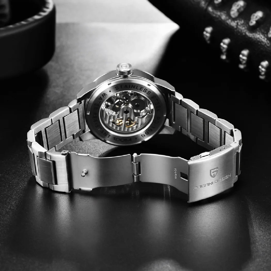 Relógios Masculinos PAGANI DESIGN, Relógio Esqueleto Tourbillon, Relógio Mecânico Automático, Relógio Masculino à Prova d'Água.