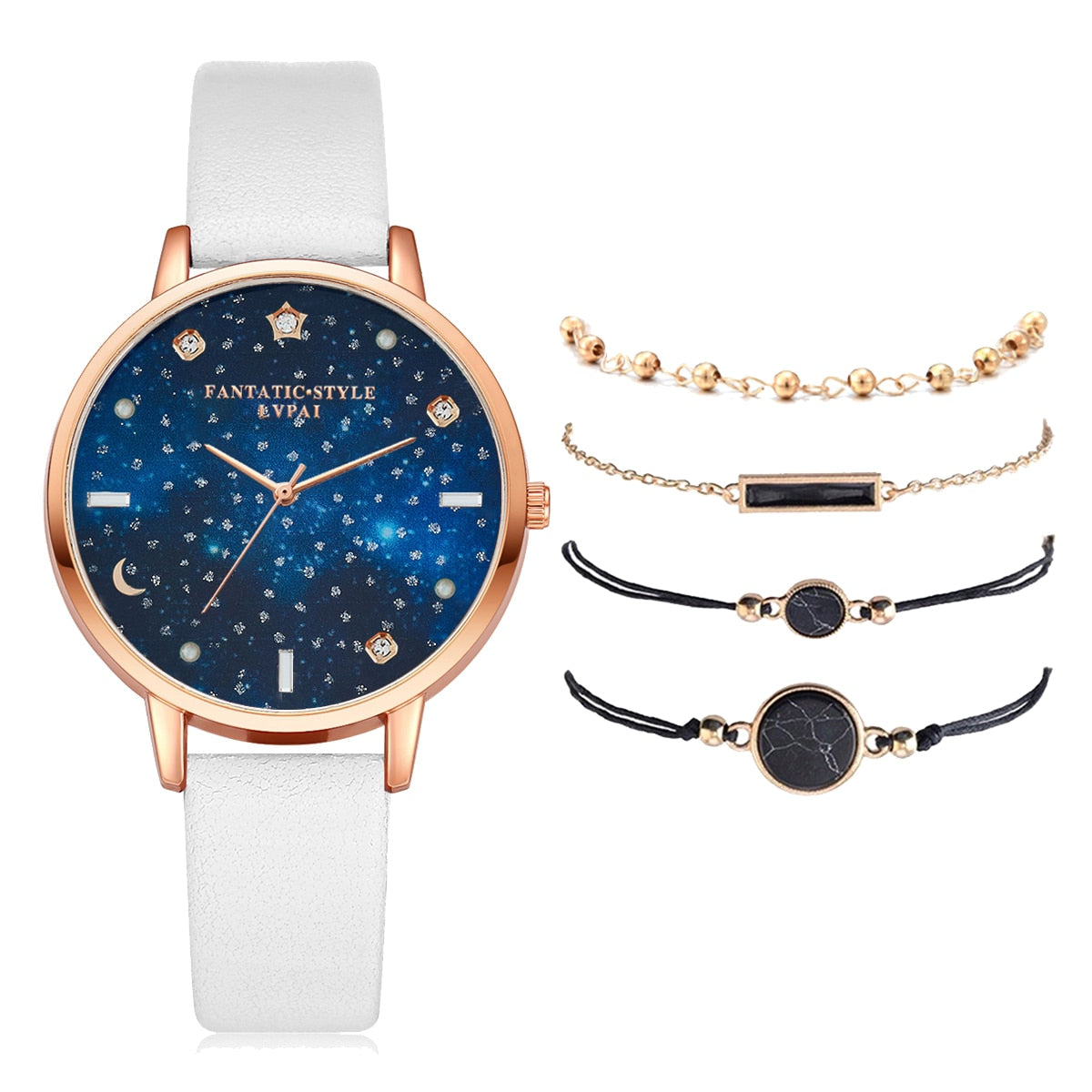 Lvpai marca 5 pçs moda nova pulseira relógio conjunto cristal strass mulheres senhoras relógios de pulso relógios senhoras relogio feminino reloj