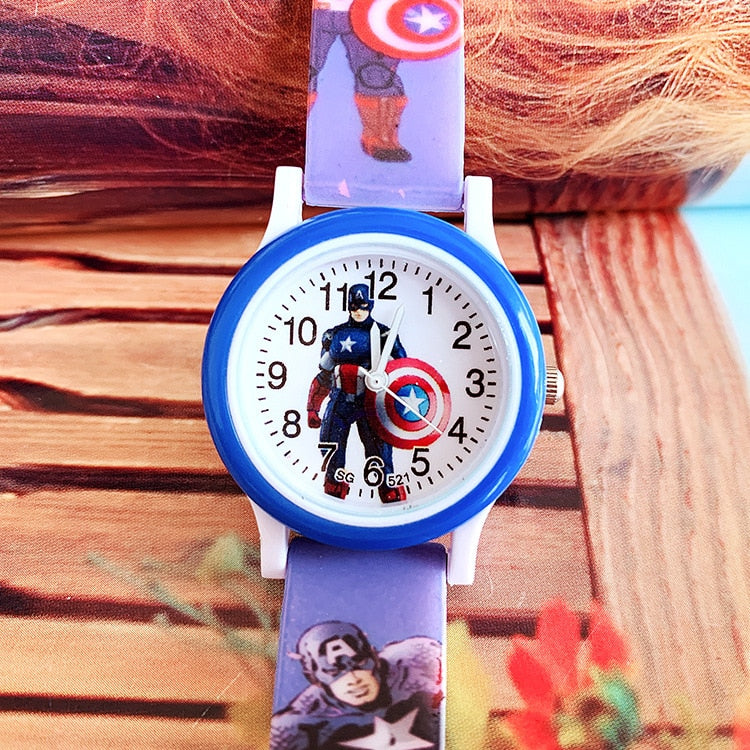 Disney Frozen Kids Watches Spiderman Colorful Light Source Watches Boys Girls Children Party Gift Wristwatch Ladies Watch