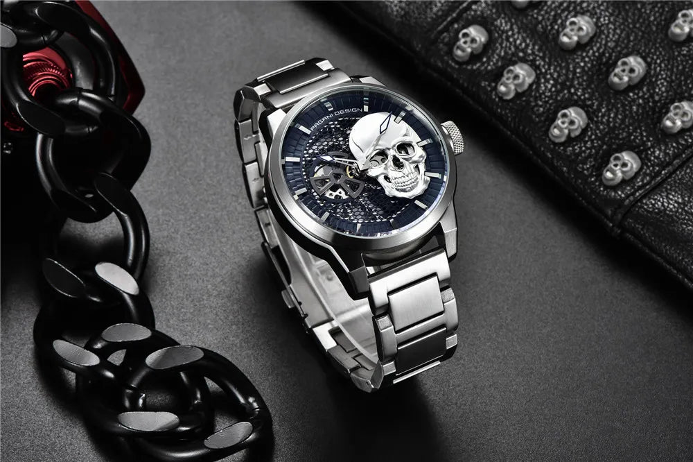 Relógios Masculinos PAGANI DESIGN, Relógio Esqueleto Tourbillon, Relógio Mecânico Automático, Relógio Masculino à Prova d'Água.