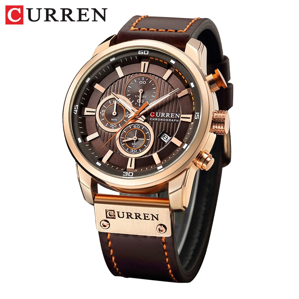 CURREN Fashion Date Quartz Men Watchs Top Brand Luxury Male Clock Chronograph Sport Mens Wrist Watch Hodinky Relogio Masculino