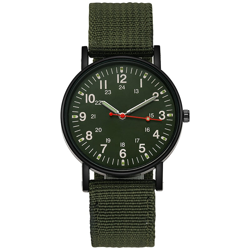 Luminous Nylon Band Relógio militar Relógios masculinos Relógios de pulso do exército Quartz Relógios esportivos masculinos Relojes Para Hombre Relogio Masculino