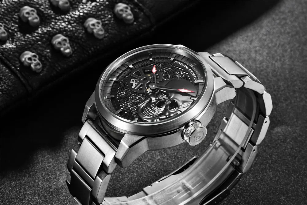 Relógios Masculinos PAGANI DESIGN, Relógio Esqueleto Tourbillon, Relógio Mecânico Automático, Relógio Masculino à Prova d'Água.