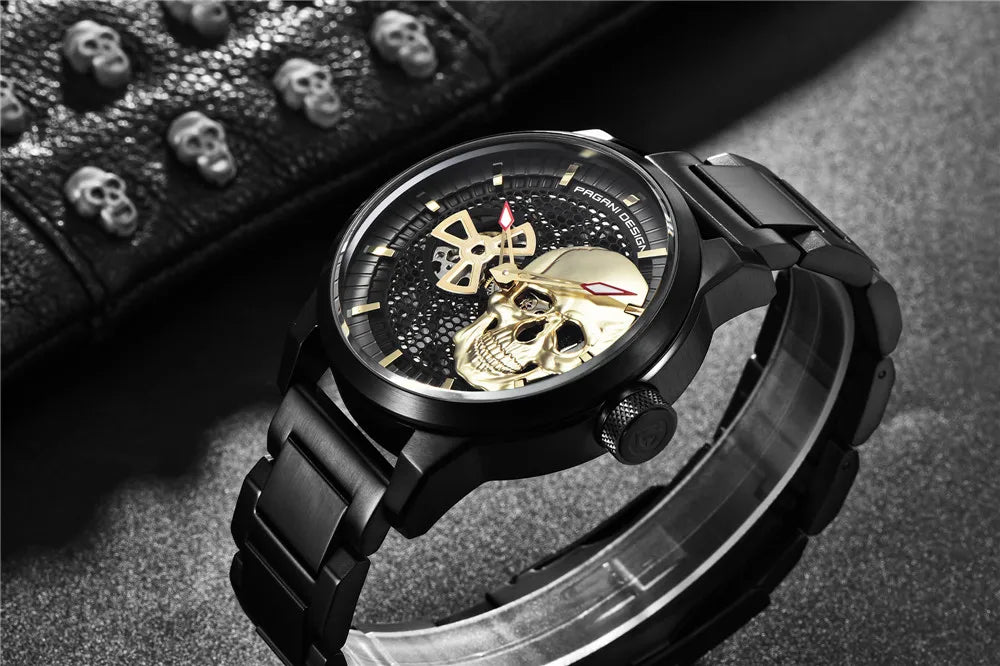 Relógios Masculinos PAGANI DESIGN, Relógio Esqueleto Tourbillon, Relógio Mecânico Automático, Relógio Masculino à Prova d'Água.