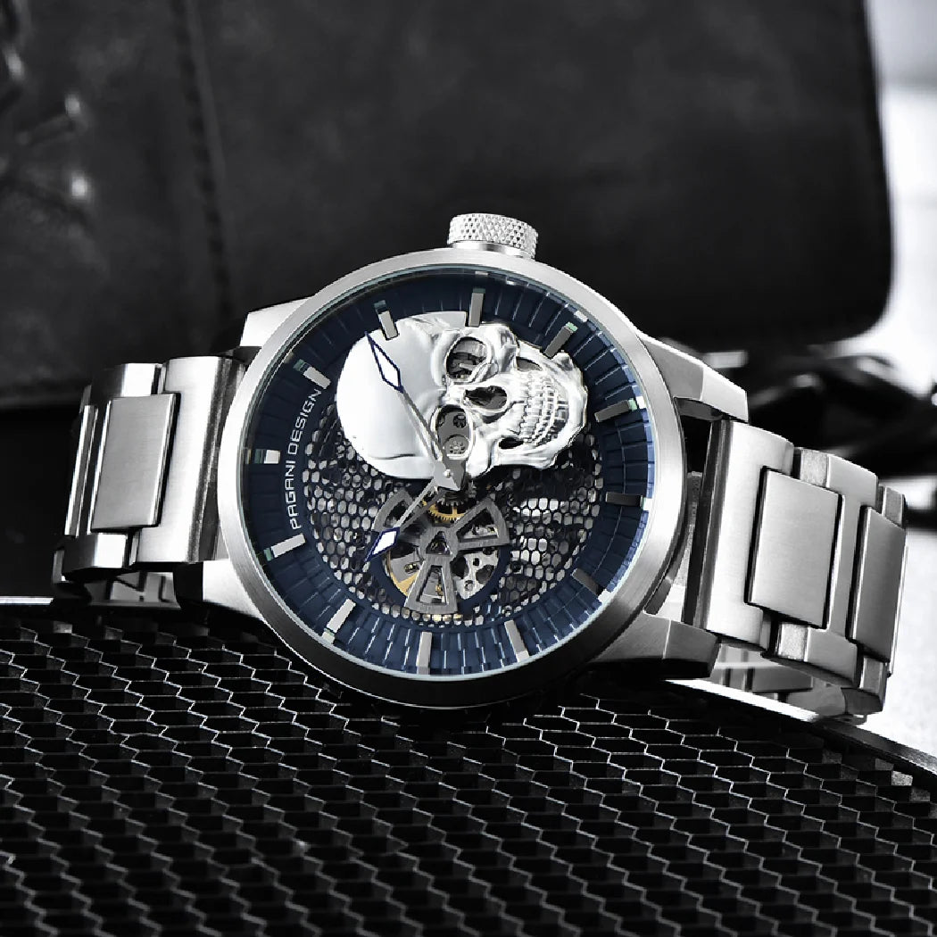 Relógios Masculinos PAGANI DESIGN, Relógio Esqueleto Tourbillon, Relógio Mecânico Automático, Relógio Masculino à Prova d'Água.