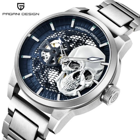 Relógios Masculinos PAGANI DESIGN, Relógio Esqueleto Tourbillon, Relógio Mecânico Automático, Relógio Masculino à Prova d'Água.