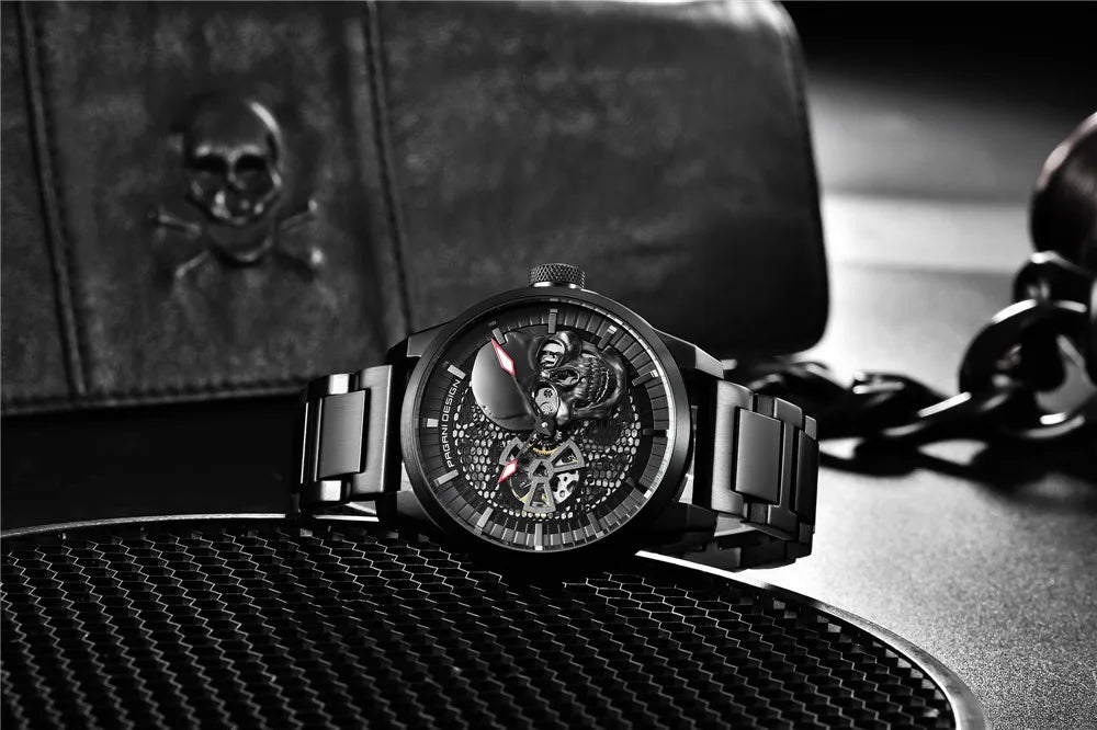 Relógios Masculinos PAGANI DESIGN, Relógio Esqueleto Tourbillon, Relógio Mecânico Automático, Relógio Masculino à Prova d'Água.