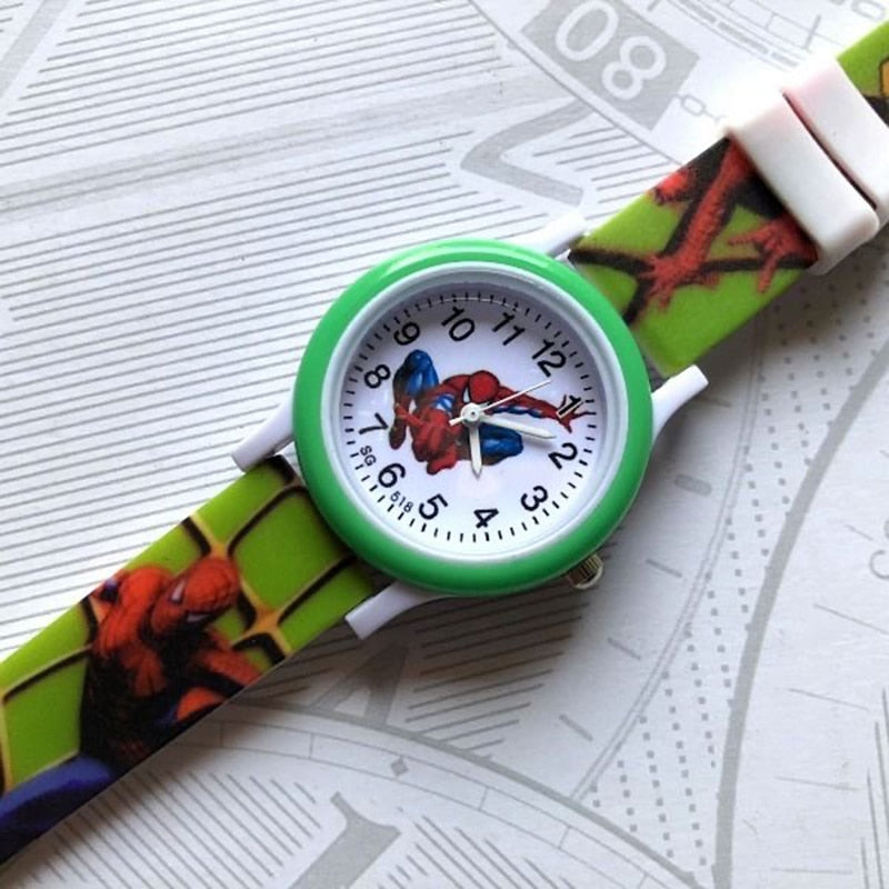 Disney Frozen Kids Watches Spiderman Colorful Light Source Watches Boys Girls Children Party Gift Wristwatch Ladies Watch