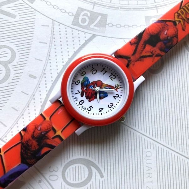 Disney Frozen Kids Watches Spiderman Colorful Light Source Watches Boys Girls Children Party Gift Wristwatch Ladies Watch