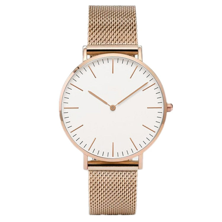 Relógio de ouro rosa de luxo feminino com pulseira relógios de marca superior feminino casual relógio de quartzo relógio de pulso feminino de aço Montre Femme Relogio